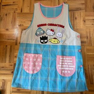Sanrio Characters Hello Kitty Han Gyodon Pom Pom Purin Summer Apron Dress Japan